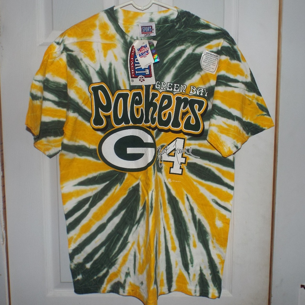 VERY RARE Brett Favre Green Bay Packers Tie Dye